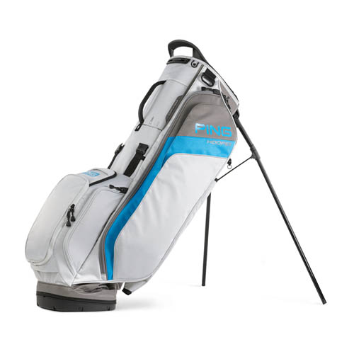 Side image of Hoofer Carry Bag, Light Grey/Blue/Graphite